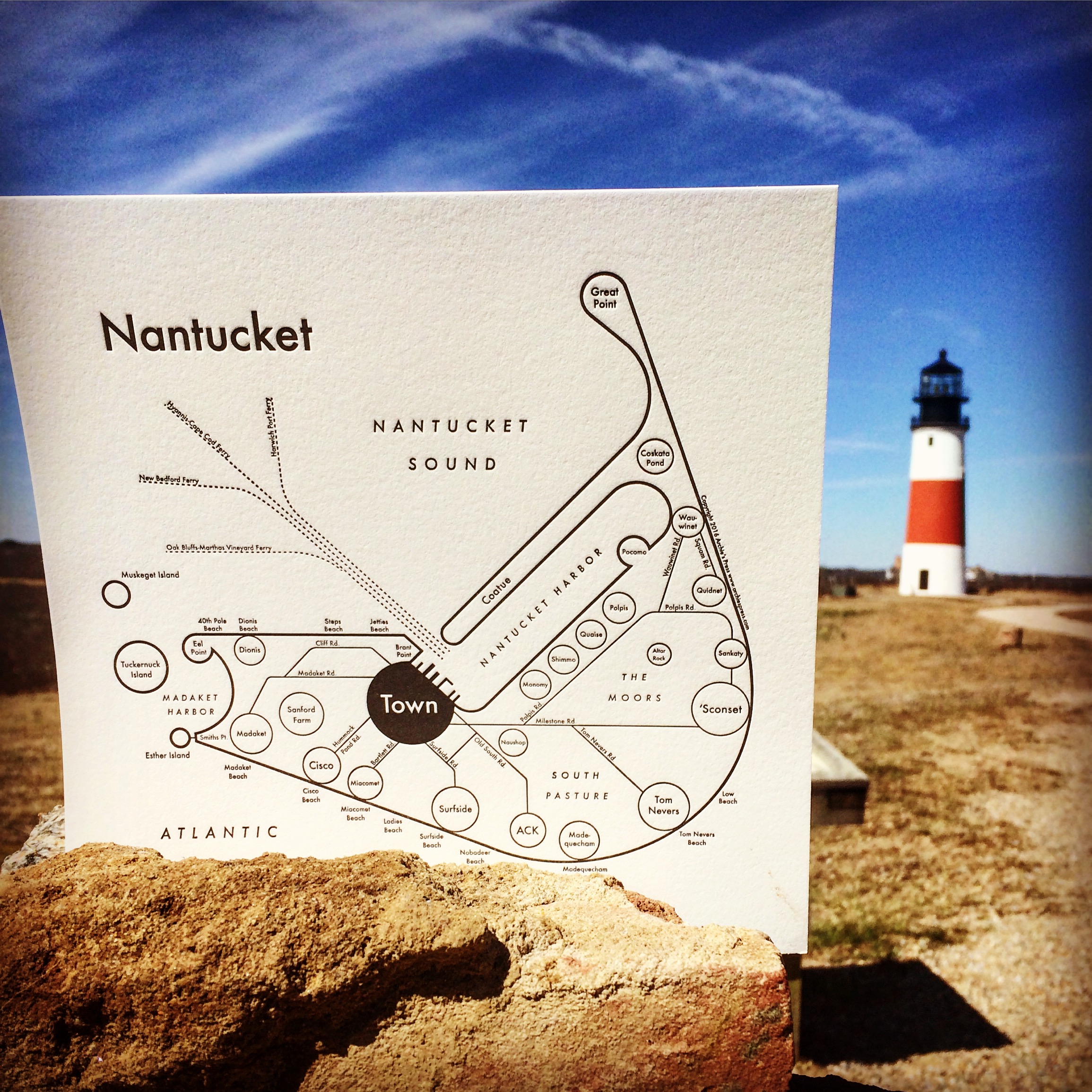 Vagabond Studios Nantucket Map Design