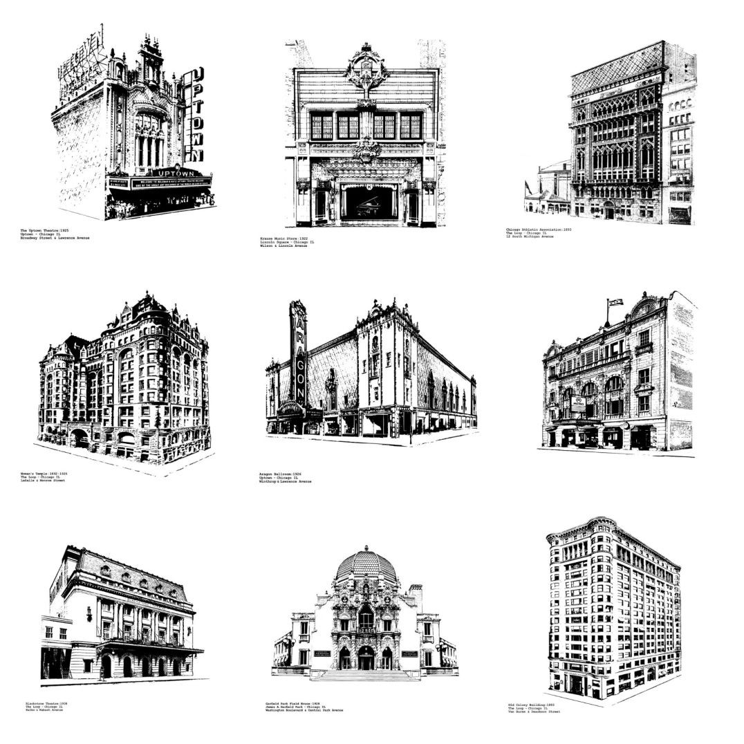 Chicago Architecture Illustrations